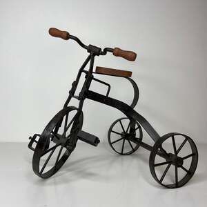 Vintage Metal and Wood Tricycle Decor
